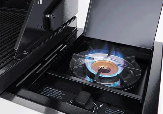 Beefeater 1200 Series 5 Burner Freestanding BBQ + Side Burner - Black - Image 4