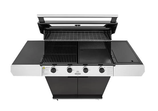 Beefeater 1200 Series 4 Burner Freestanding BBQ + Side Burner - Black - Image 3