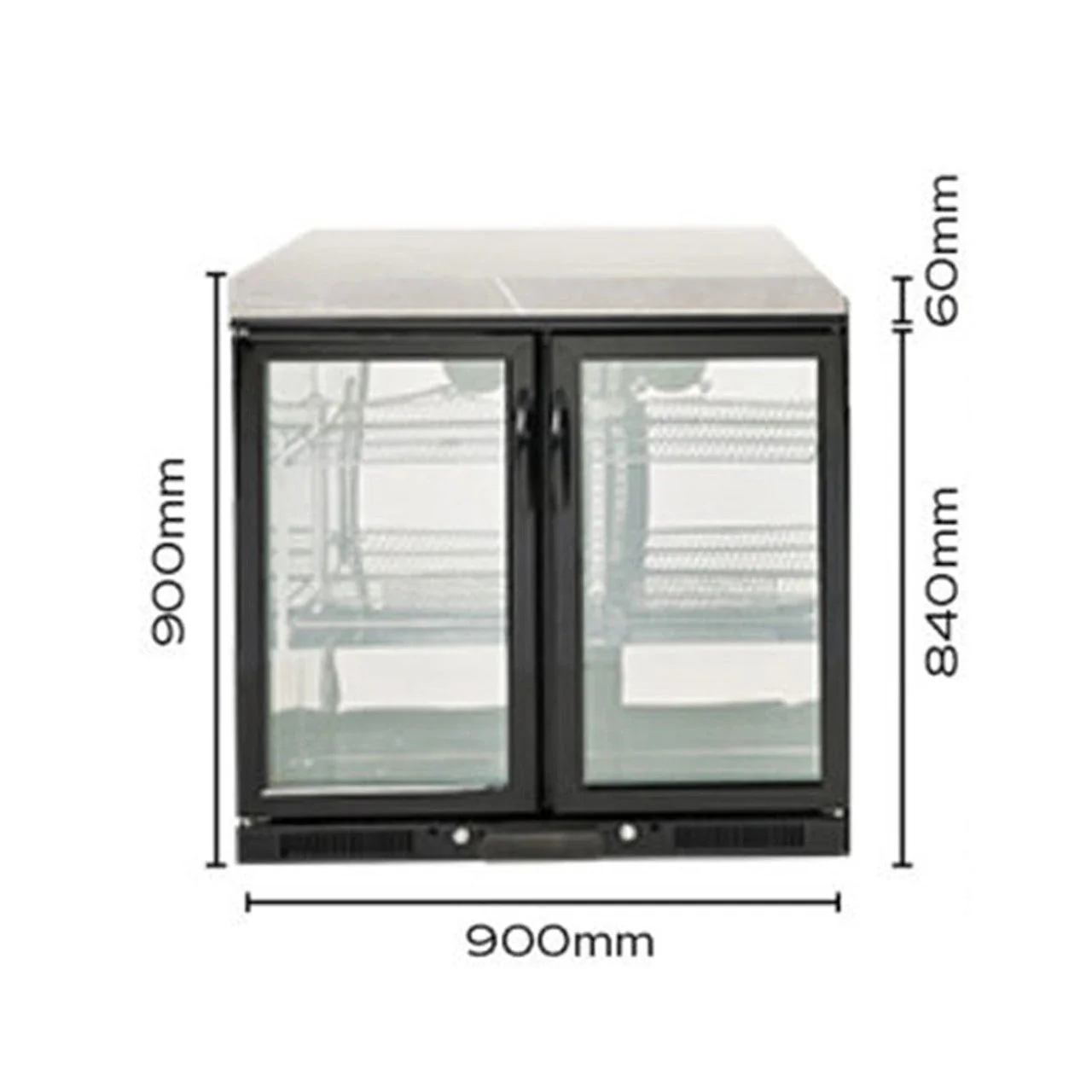 Crossray Mini Outdoor Kitchen with 2 Burner Gas BBQ with 208L Double Fridge - Image 8