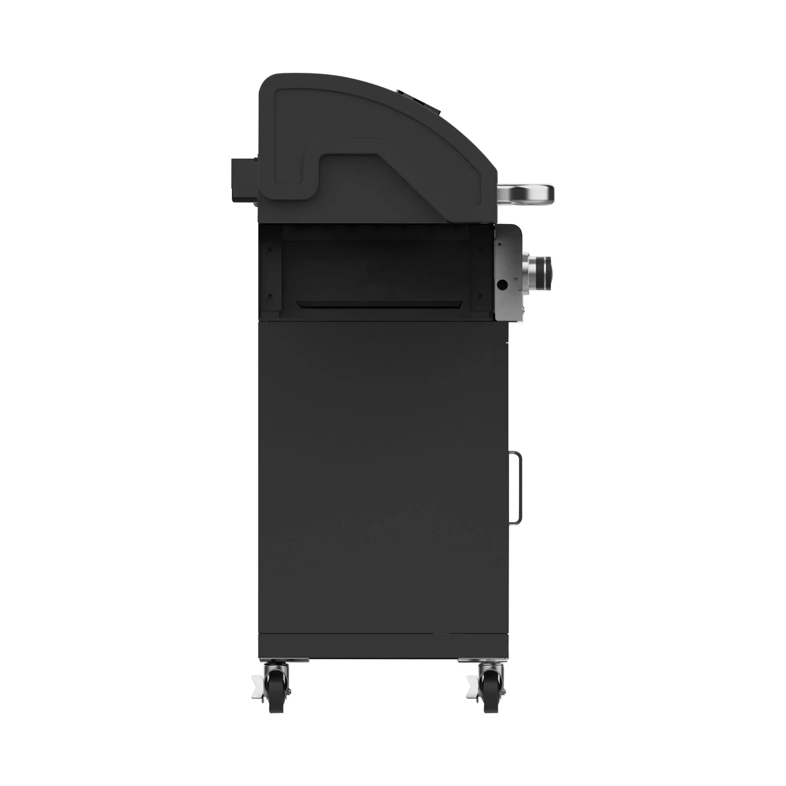 Gasmate Quasar 6 Burner Trolley BBQ with Solid Hood & Side Burner - Image 3