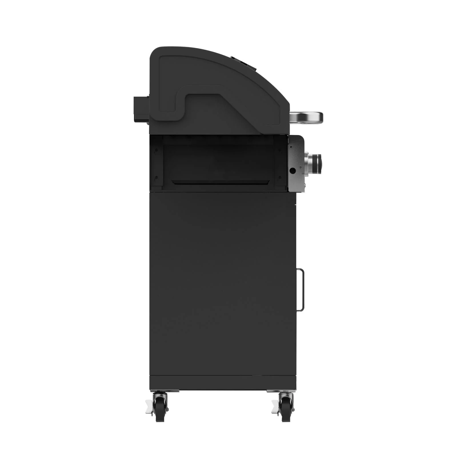 Gasmate Quasar Pro 4 Burner Trolley BBQ with Window in Hood & Side Burner - Image 3