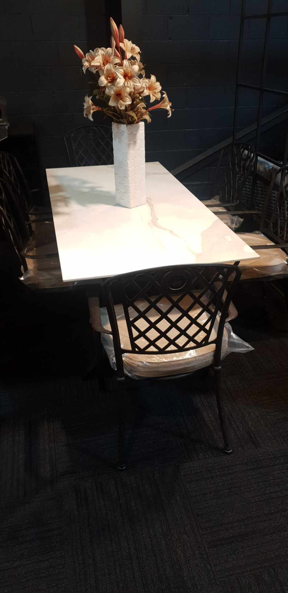 Clearance Sale - Laminam Porcelain Table Top with SS Leg System - Image 3