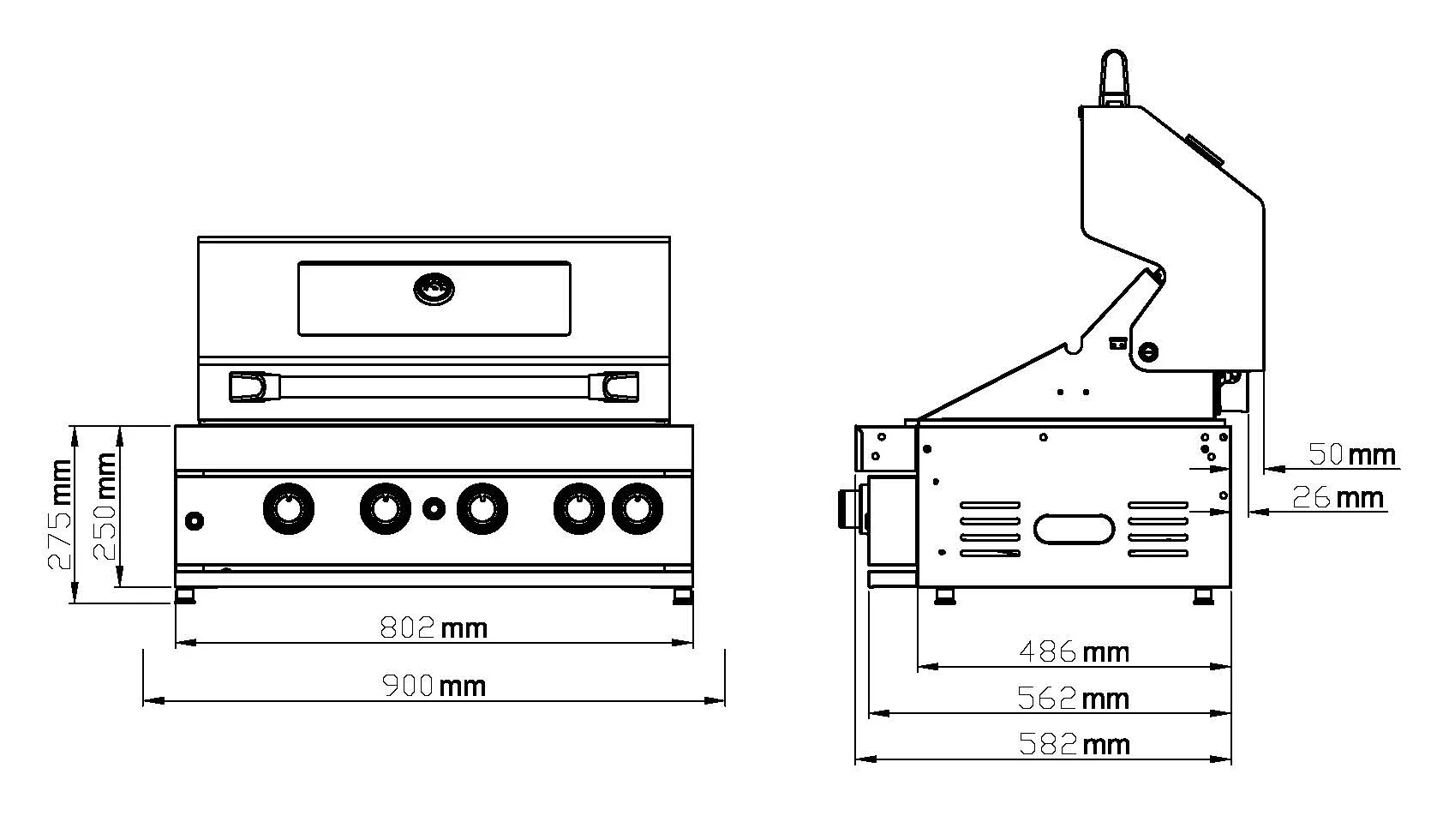 Masport Ambassador MKII Inbuilt BBQ - Image 3