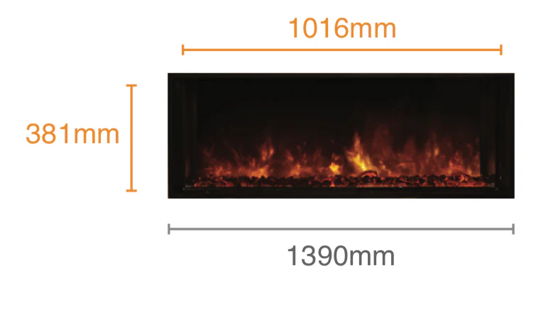 Clearance Sale - Modern Flames Landscape Fullview 1 Metre Heater - Image 4