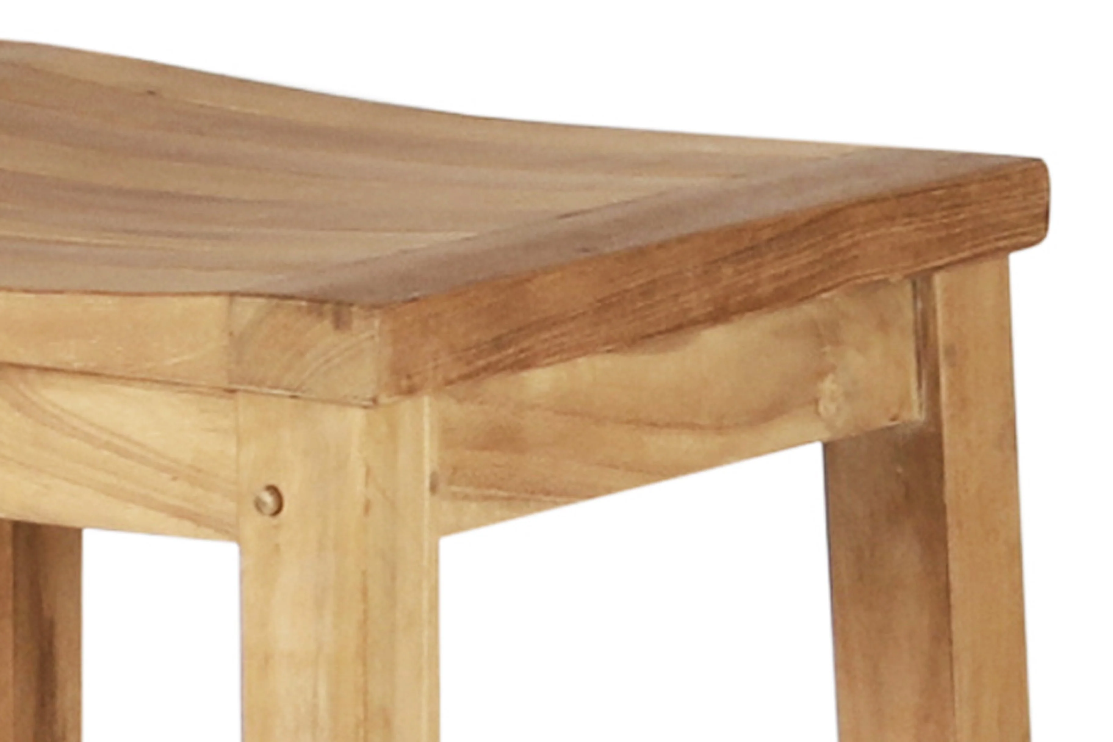 East India Teak Bar Stool - Image 3