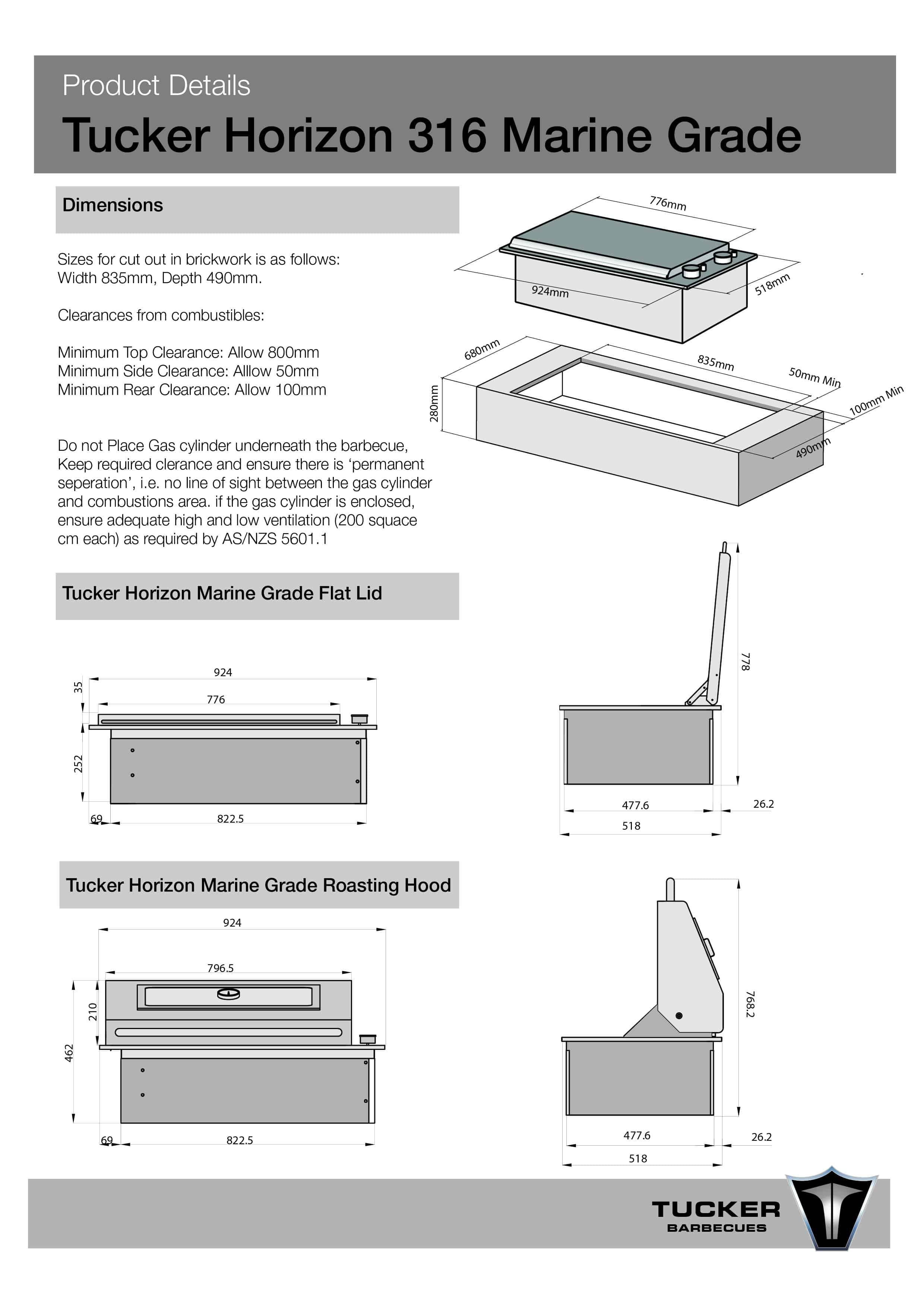 Tucker Horizon Marine Grade BBQ and Rhino Outdoor ENVY 316 Bundle Deal - Image 20